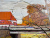 Vilnius motif original painting by Arvydas Kašauskas. Urbanistic - Cityscape