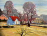 Landscape original painting by Arvydas Kašauskas. Landscapes