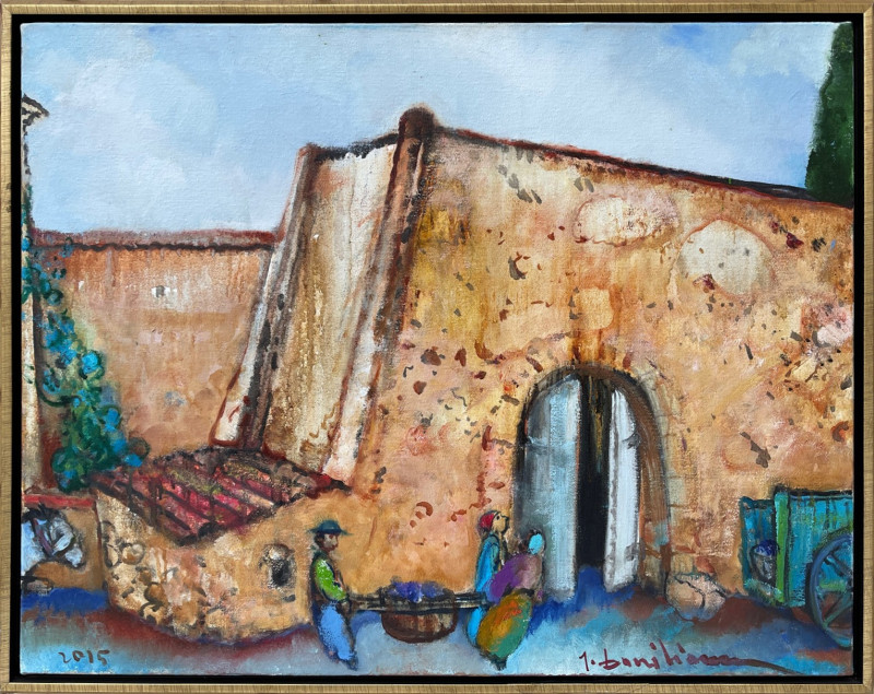 Jonas Daniliauskas tapytas paveikslas Vyno rūsys (Provansas), Meno kolekcionieriams , paveikslai internetu