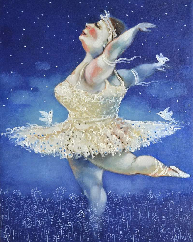 Laimonas Šmergelis tapytas paveikslas Šokis naktyje, Šokis - Muzika , paveikslai internetu
