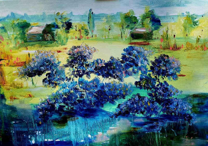 Zita-Virginija Tarasevičienė tapytas paveikslas Vasaros gaiva, Peizažai , paveikslai internetu