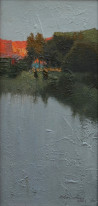 Autumn Silence original painting by Vytautas Laisonas. Miniature