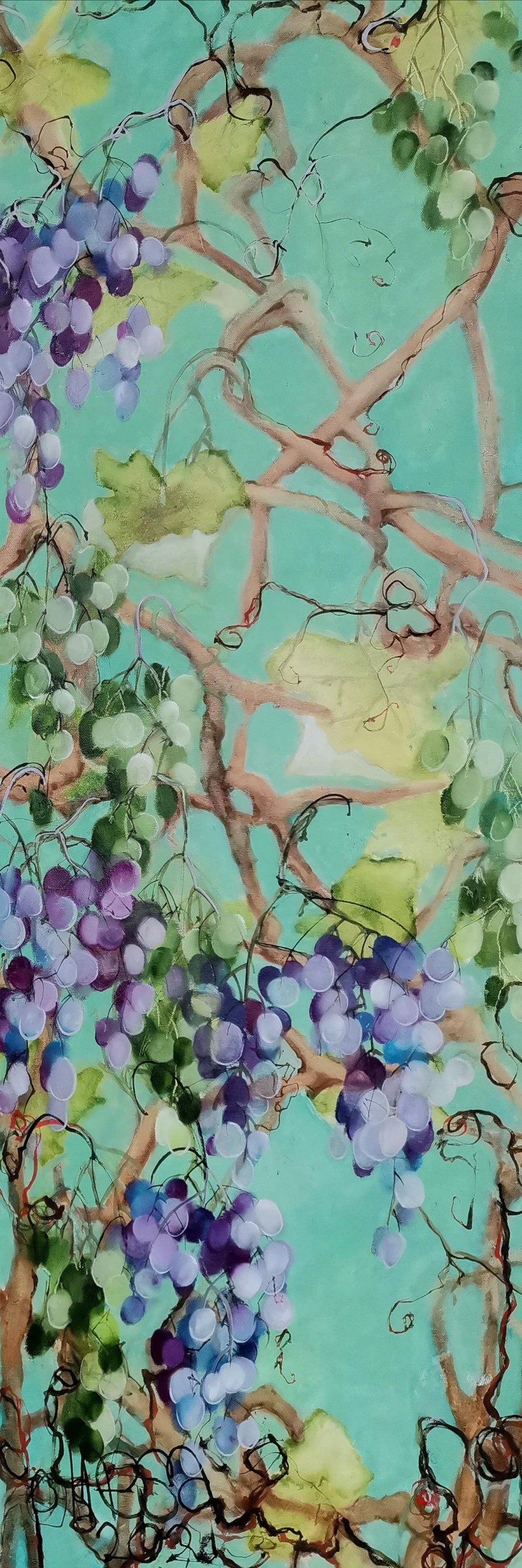 Inesa Škeliova tapytas paveikslas Vyno mėgėjams 6, Tapyba aliejumi , paveikslai internetu