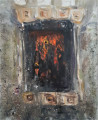 Kristina Čivilytė tapytas paveikslas Židinys, Abstrakti tapyba , paveikslai internetu