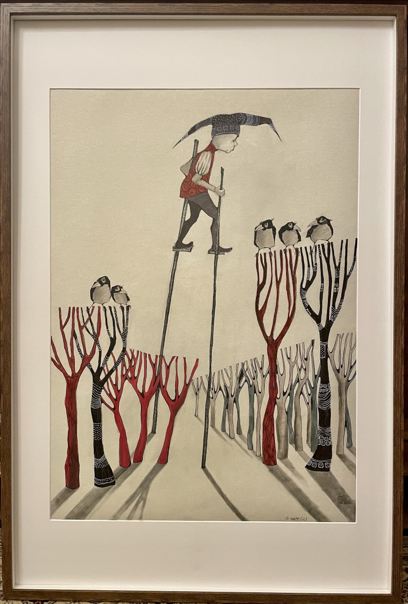 Daiva Mažo tapytas paveikslas Vaikštynės, Išlaisvinta fantazija , paveikslai internetu