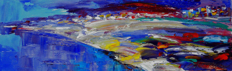 Leonardas Černiauskas tapytas paveikslas Pakrantė, Peizažai , paveikslai internetu