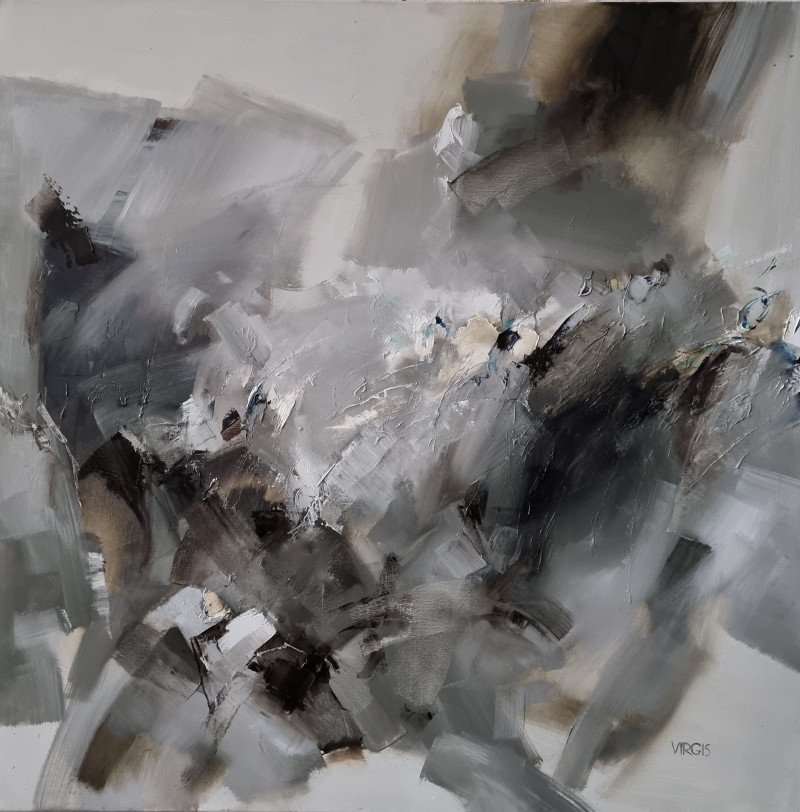 Virginijus Tamošiūnas tapytas paveikslas Pūga, Abstrakti tapyba , paveikslai internetu