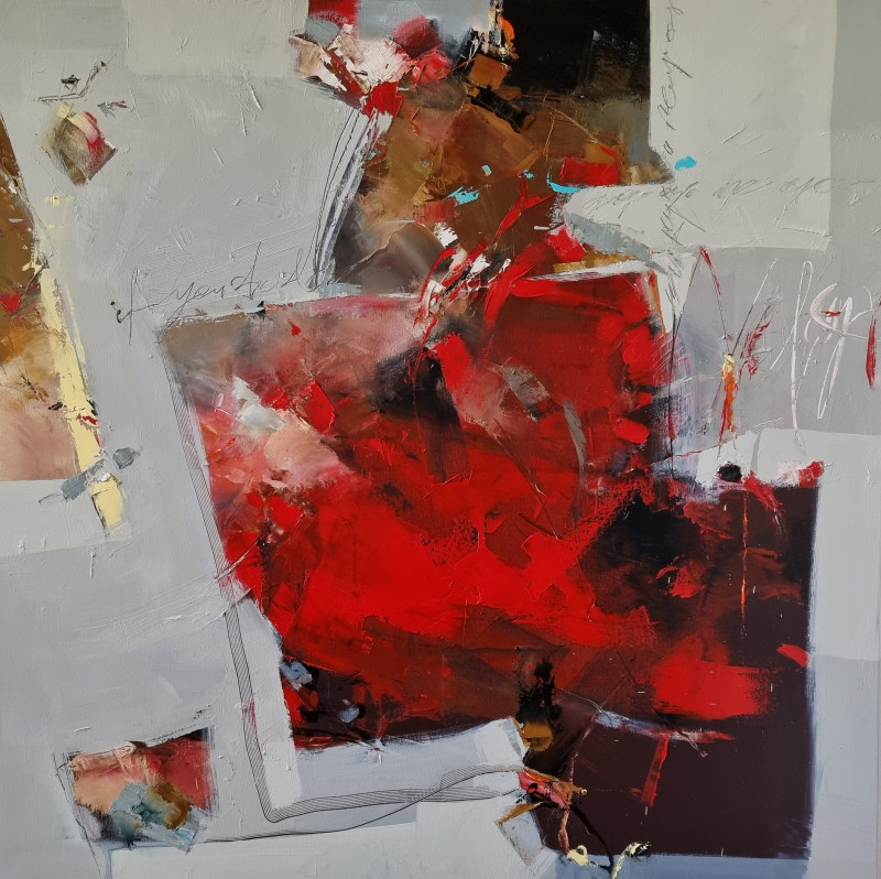 Virginijus Tamošiūnas tapytas paveikslas Žaidimai, Abstrakti tapyba , paveikslai internetu