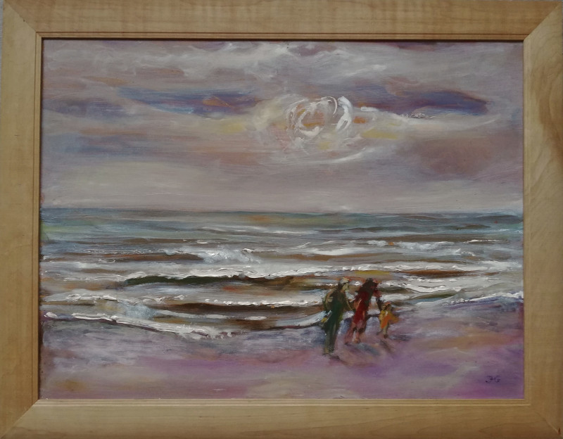 Jolanta Grigienė tapytas paveikslas Pavakarys, Jūros , paveikslai internetu