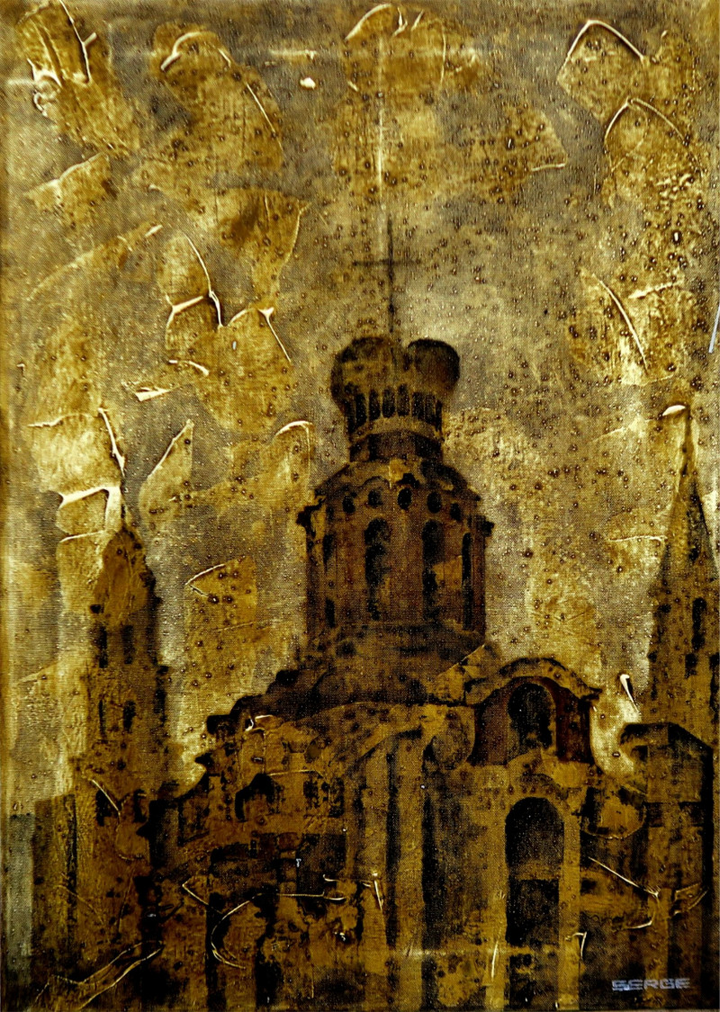 Sergejus Želobčastas tapytas paveikslas Vilnius 4, Urbanistinė tapyba , paveikslai internetu