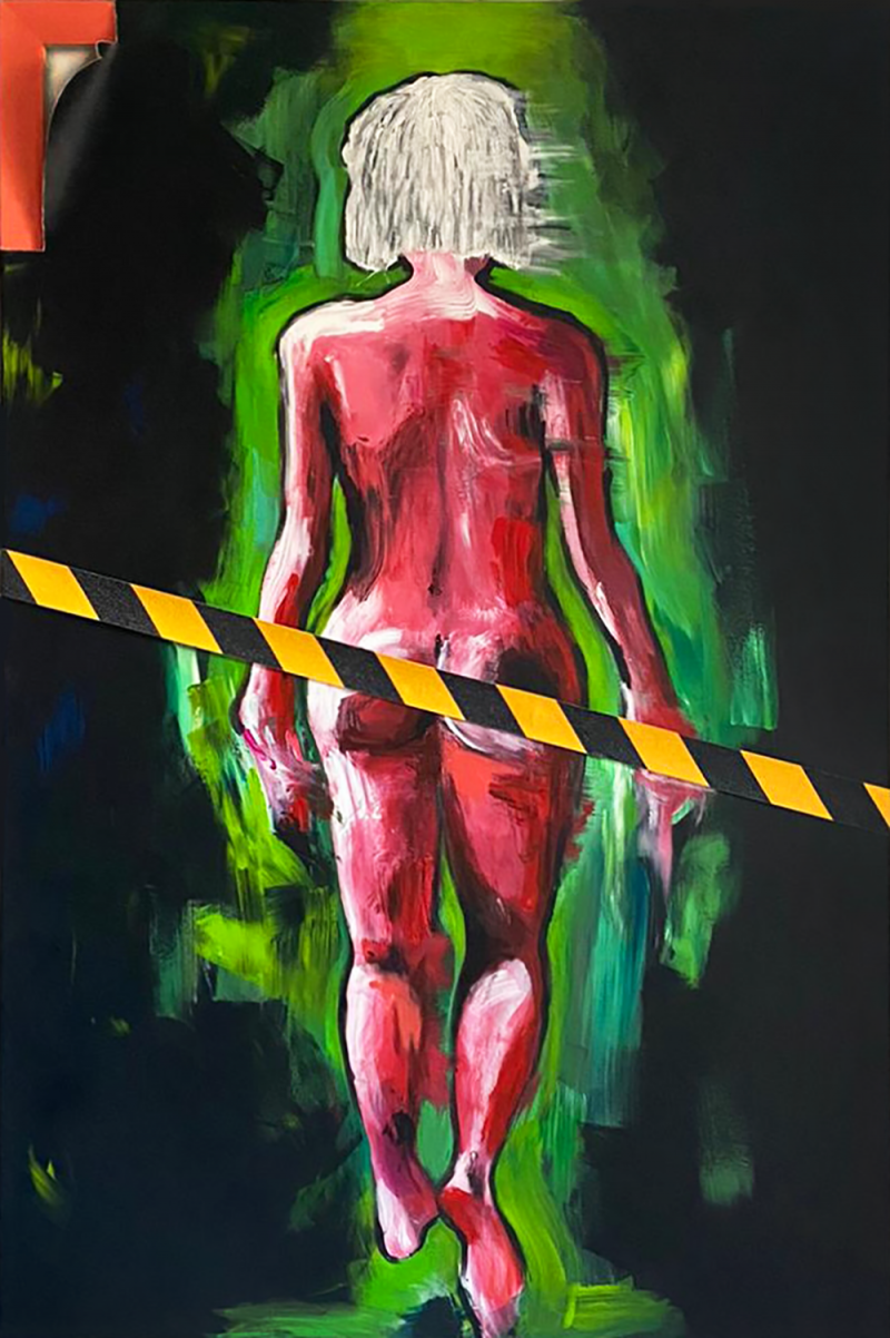Monika Upė tapytas paveikslas Nukrentančios tapatybės, Tapyba su žmonėmis , paveikslai internetu