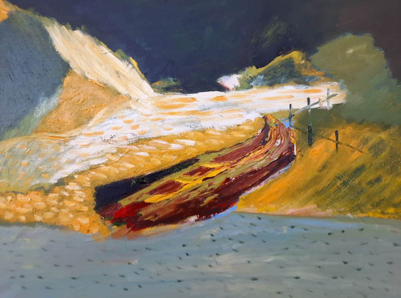 Dunes original painting by Gitas Markutis. Landscapes