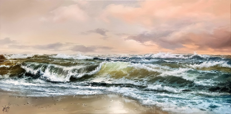 Baltic Sea XI original painting by Valdas Ančeris. Sea
