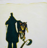 Gintarė Marčiulynaitė-Maskaliūnienė tapytas paveikslas Saulės atokaitoje žiemą 2, Animalistiniai paveikslai , paveikslai inte...