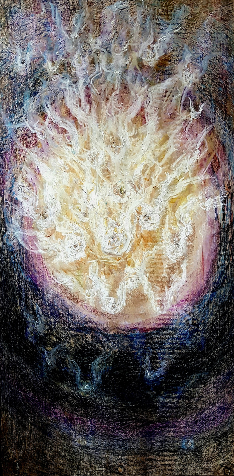 Daina Light tapytas paveikslas Meilės ugnies skrydis, Abstrakti tapyba , paveikslai internetu