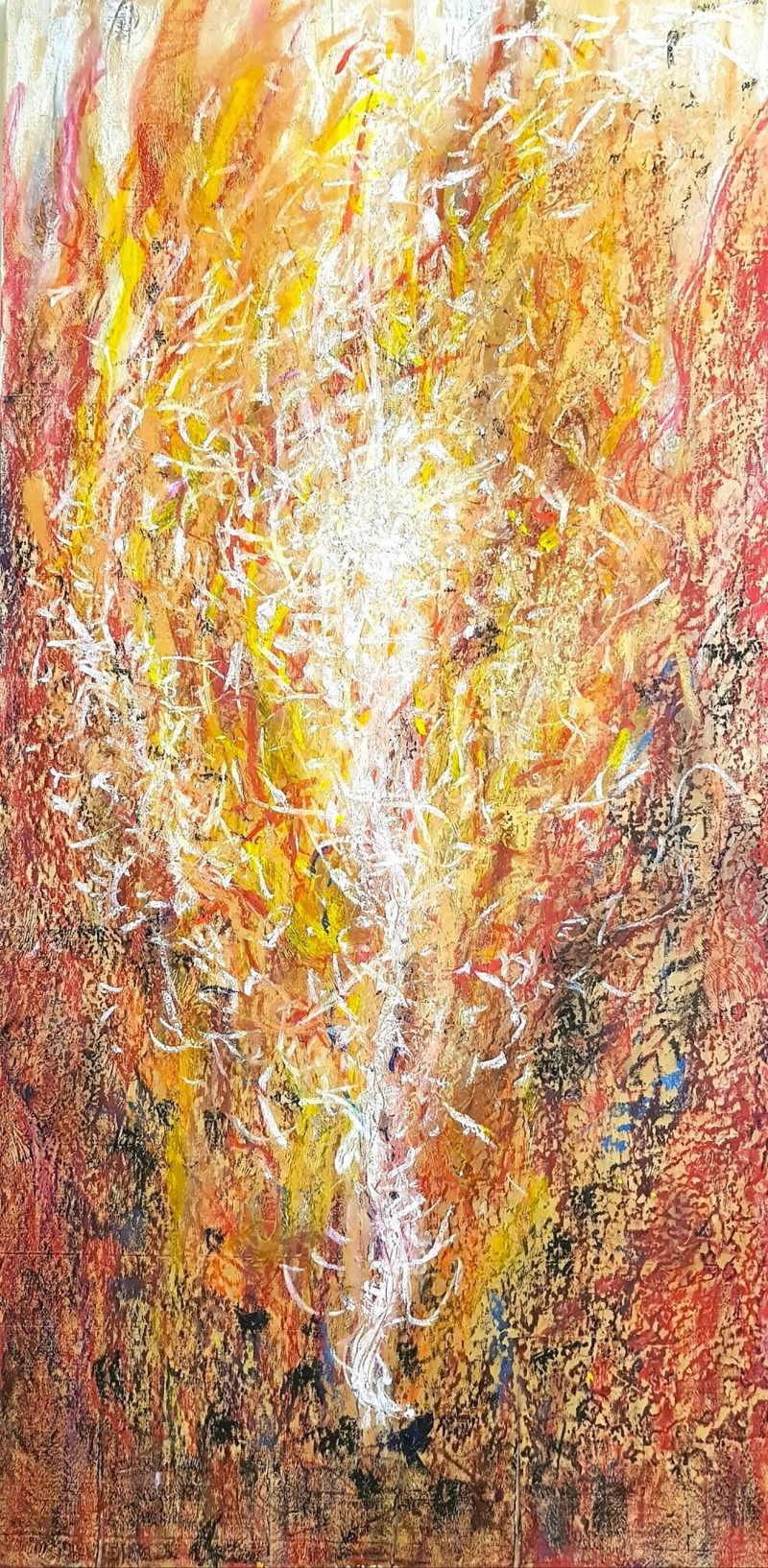 Daina Light tapytas paveikslas Šviesos kibirkštis, Abstrakti tapyba , paveikslai internetu