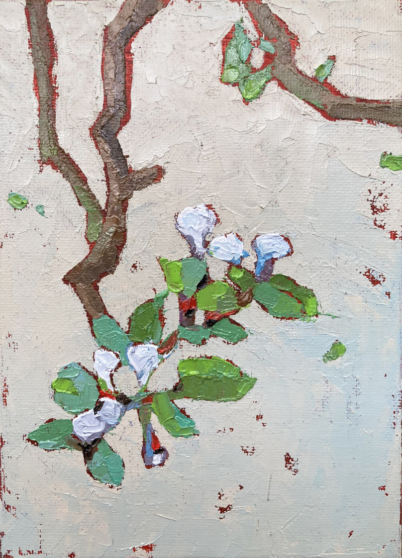 Cherries, it's Spring / donation to Ukraine original painting by Kristina Asinus. Slava Ukraini