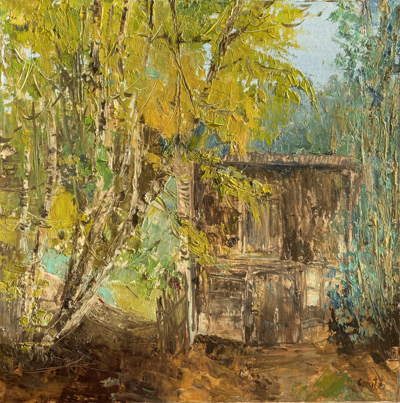 Onutė Juškienė tapytas paveikslas Vasaros etiudas, Peizažai , paveikslai internetu