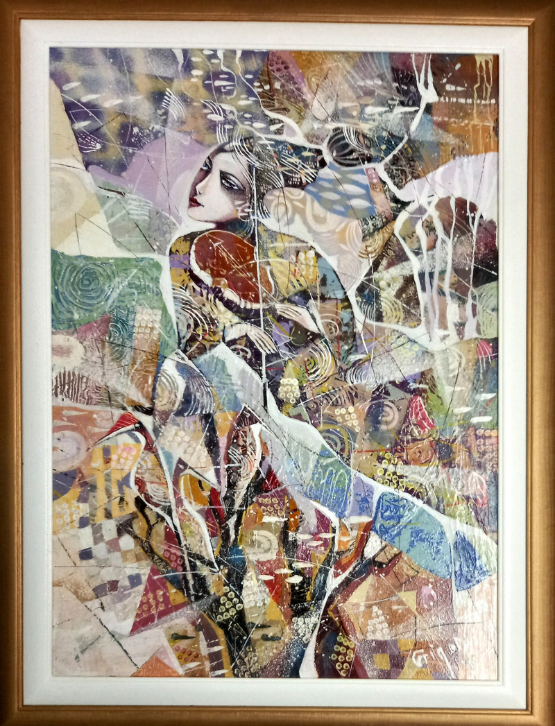 Česlovas Grigonis tapytas paveikslas Angelo melodijos, Fantastiniai paveikslai , paveikslai internetu