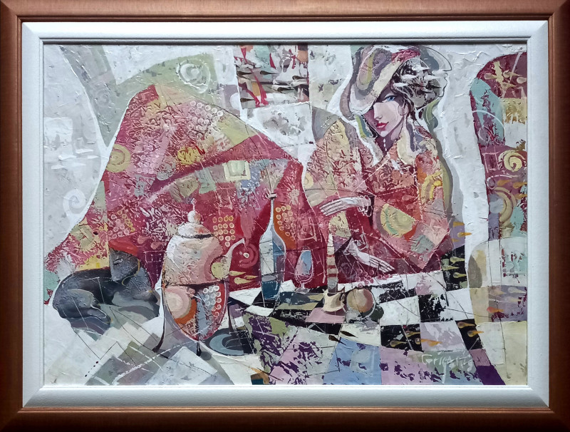 Česlovas Grigonis tapytas paveikslas Gimtadienis sau, Moters grožis , paveikslai internetu