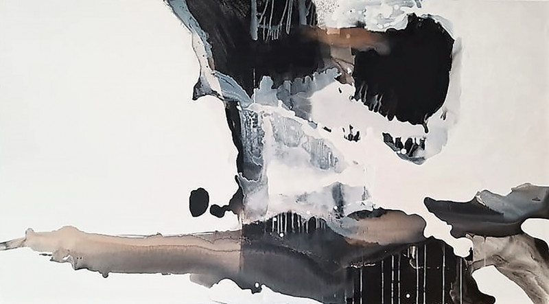 Dalia Kirkutienė tapytas paveikslas Alibi, Abstrakti tapyba , paveikslai internetu