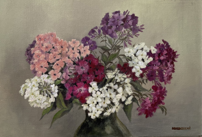 Phlox original painting by Danutė Virbickienė. Flowers