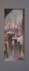 Dmitrij Zuj tapytas paveikslas Vilniaus sniego pasaka, Urbanistinė tapyba , paveikslai internetu
