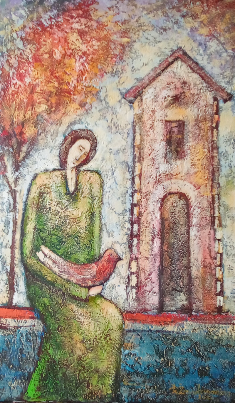 Romas Žmuidzinavičius tapytas paveikslas Meilė, Moters grožis , paveikslai internetu