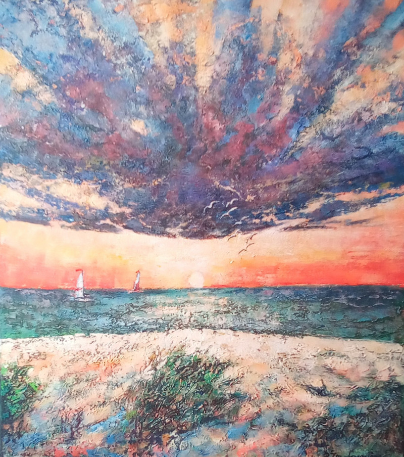 We Will Wait for Another Day original painting by Romas Žmuidzinavičius. Landscapes