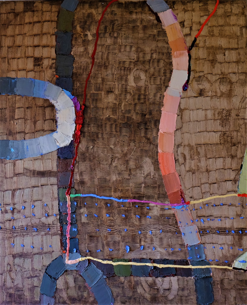 Rytas Jurgelis tapytas paveikslas Angelas sargas, Abstrakti tapyba , paveikslai internetu