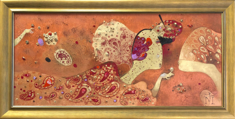 Milda Jonušauskienė tapytas paveikslas Perlas, Fantastiniai paveikslai , paveikslai internetu