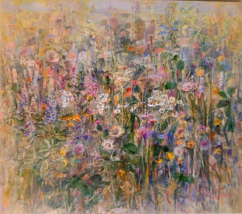 Jonas Šidlauskas tapytas paveikslas Lubinams žydint, Gėlės , paveikslai internetu