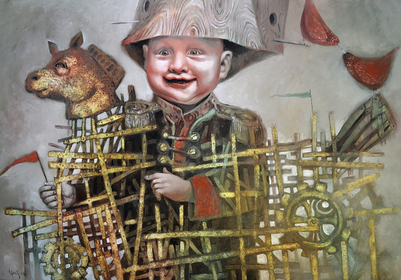 Laimonas Šmergelis tapytas paveikslas Konstruktorius, Išlaisvinta fantazija , paveikslai internetu