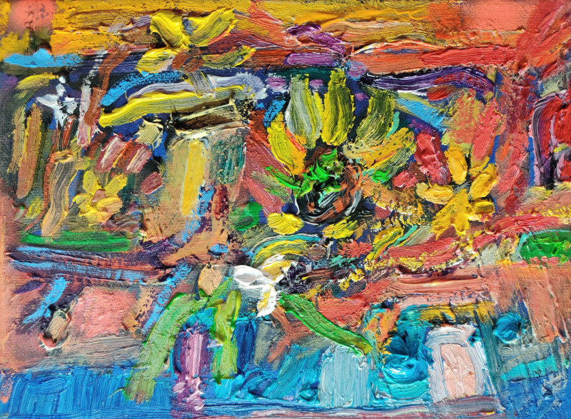 Arvydas Martinaitis tapytas paveikslas Rudeniop, Abstrakti tapyba , paveikslai internetu