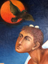 Arnoldas Švenčionis tapytas paveikslas Klimato kaita arba šiuolaikiniai Adomas ir Ieva, Fantastiniai paveikslai , paveikslai ...