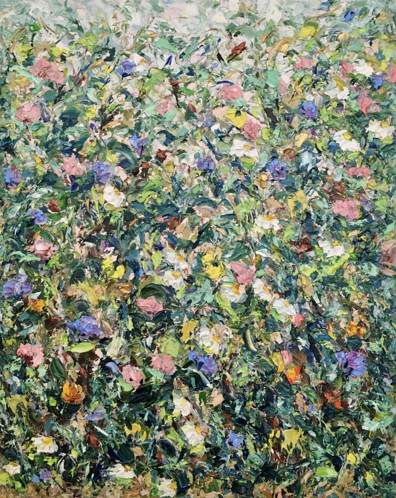 Carpet of Flowers original painting by Vilma Gataveckienė. Flowers
