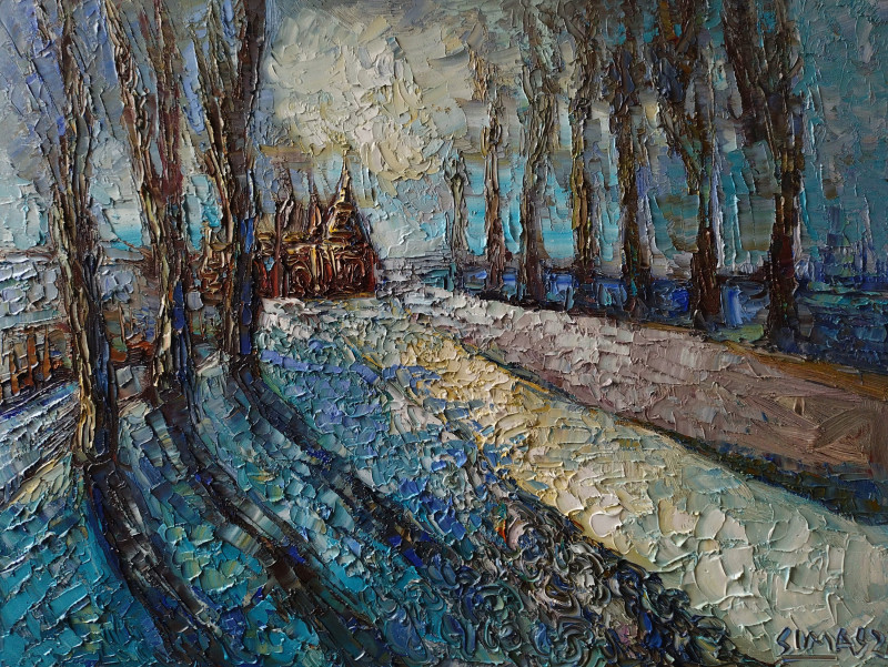 Pathway original painting by Simonas Gutauskas. Landscapes