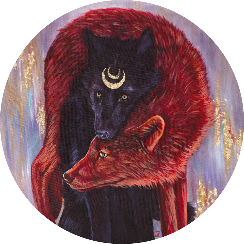 Julija Fokina tapytas paveikslas Būsiu, Animalistiniai paveikslai , paveikslai internetu