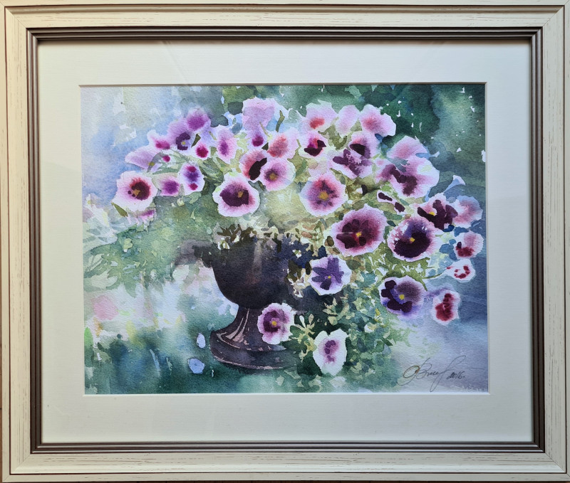 Bouquet original painting by Svetlana Ovinova. Flowers