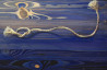 Coastal Labyrinths. Blue original painting by Dalia Čistovaitė. Abstract Paintings