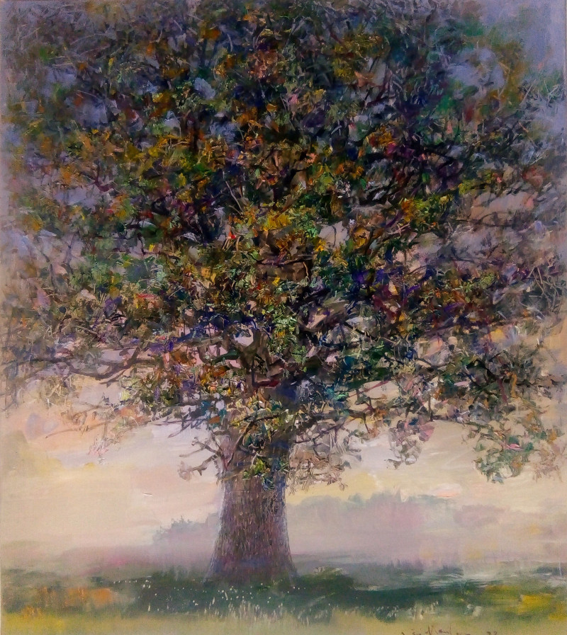 Oak Tree original painting by Jonas Šidlauskas. Landscapes
