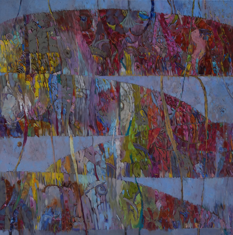 Šarūnas Šarkauskas tapytas paveikslas Salos IV, Abstrakti tapyba , paveikslai internetu