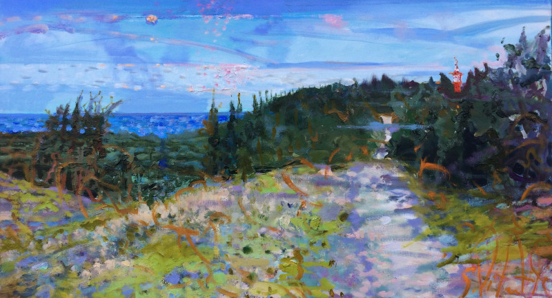 Path in Neringa original painting by Gražina Vitartaitė. Landscapes