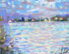Gražina Vitartaitė tapytas paveikslas Vakaras prie ežero Zarasuose, Peizažai , paveikslai internetu