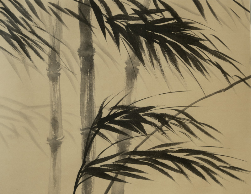 Indrė Beinartė tapytas paveikslas Bambukas vėjy, Peizažai , paveikslai internetu