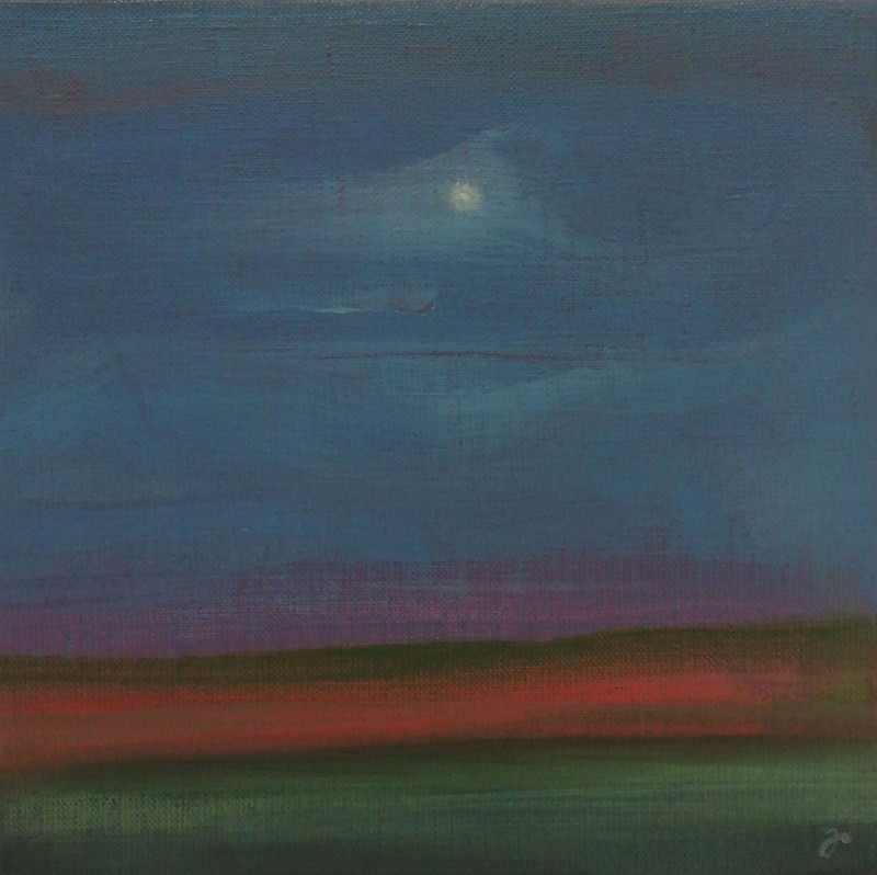 Moonlight original painting by Jolanta Uznevičiūtė. Abstract Paintings