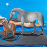 Emilija Šileikaitė tapytas paveikslas Mažasis žirgas, Animalistiniai paveikslai , paveikslai internetu