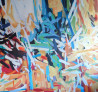 Justina Adomavičienė tapytas paveikslas Pasakyk tai, Abstrakti tapyba , paveikslai internetu