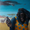 Gintas Banys tapytas paveikslas Būti ar nebūti, Animalistiniai paveikslai , paveikslai internetu