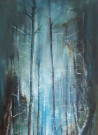 Lidija Dailidėnienė tapytas paveikslas Žiema miške, Peizažai , paveikslai internetu